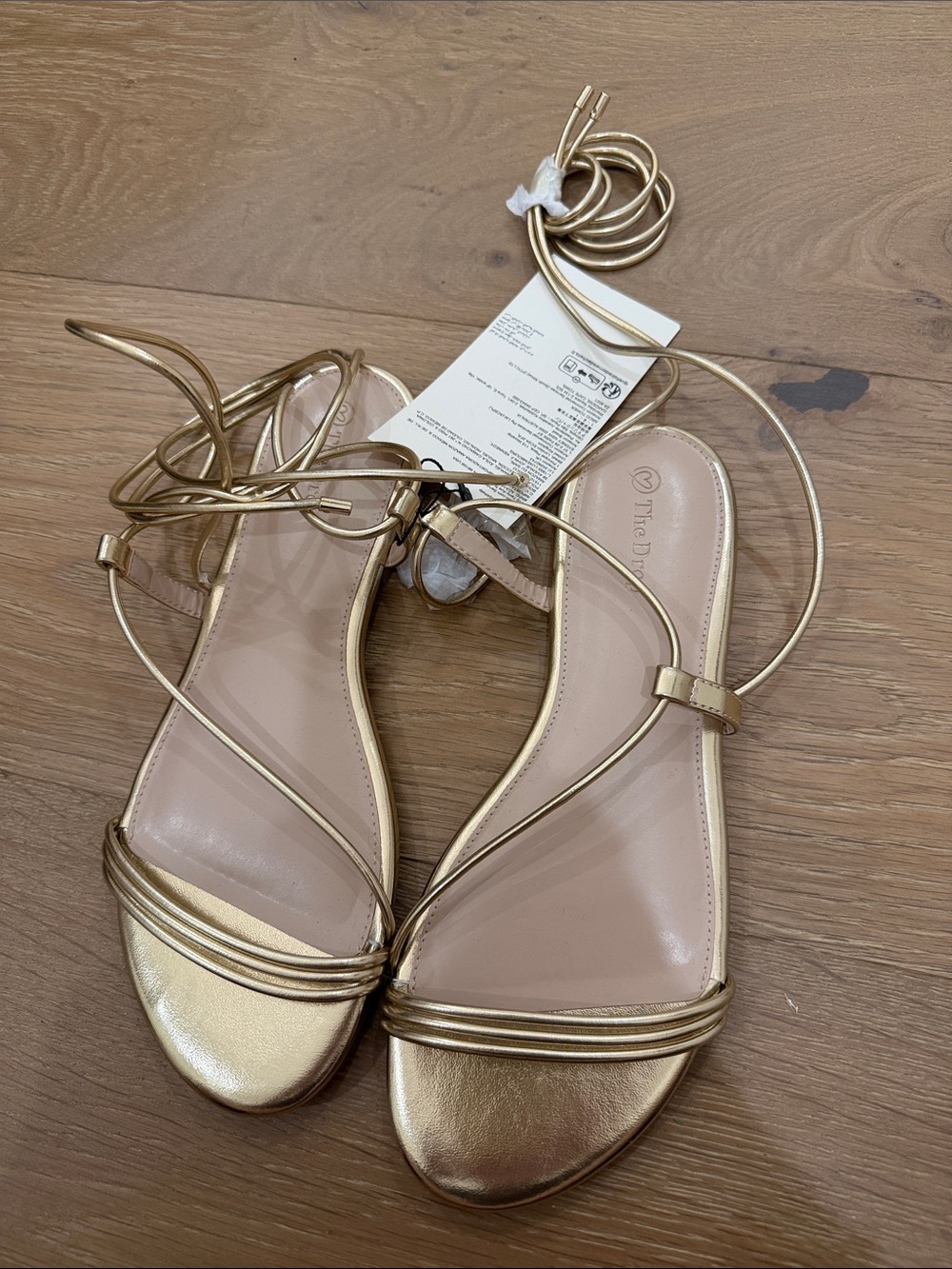 The drop ankle wrap sandal 9.5